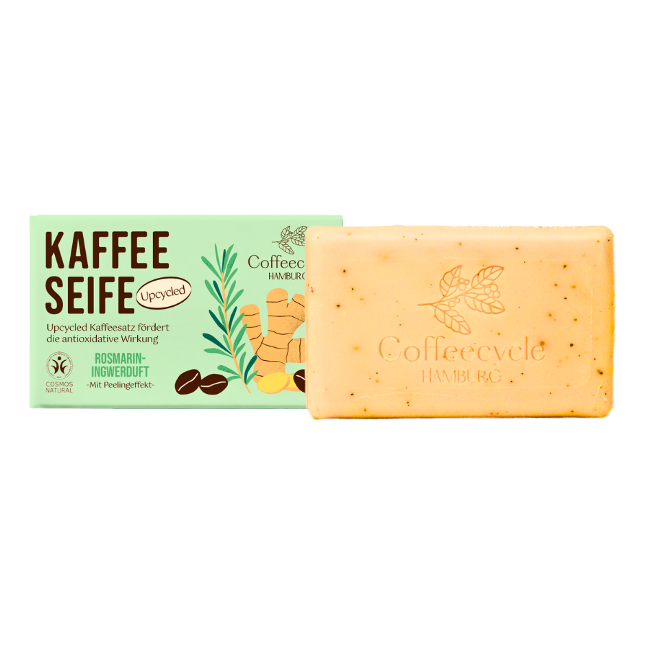 Kaffeeseife Rosmarin-Ingwerduft 100g (Cosmos-Zertifiziert)