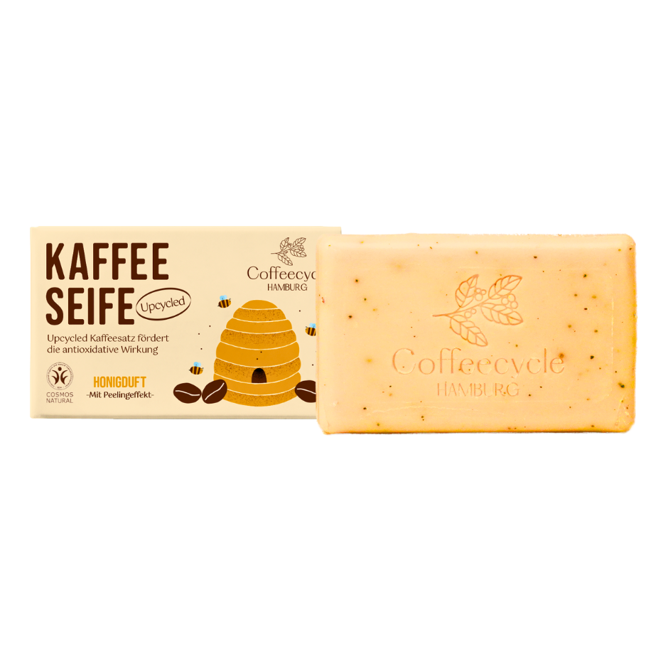 Kaffeeseife Honigduft 100g (Cosmos-Zertifiziert)
