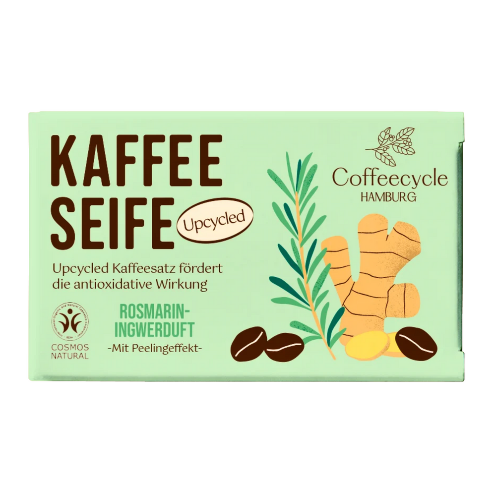 Kaffeeseife Rosmarin-Ingwerduft 100g (Cosmos-Zertifiziert)