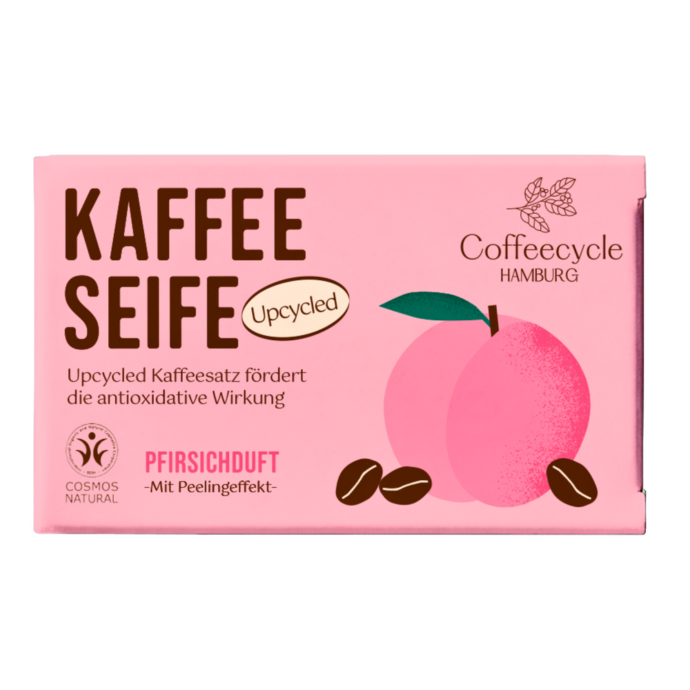 Kaffeeseife Pfirsichduft 100g (Cosmos-Zertifiziert)