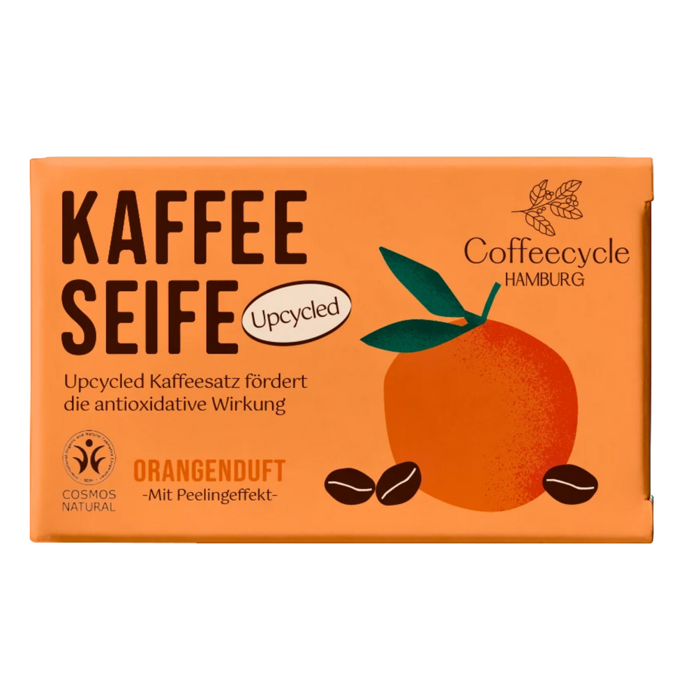 Kaffeeseife Orangenduft 100g (Cosmos-Zertifiziert)