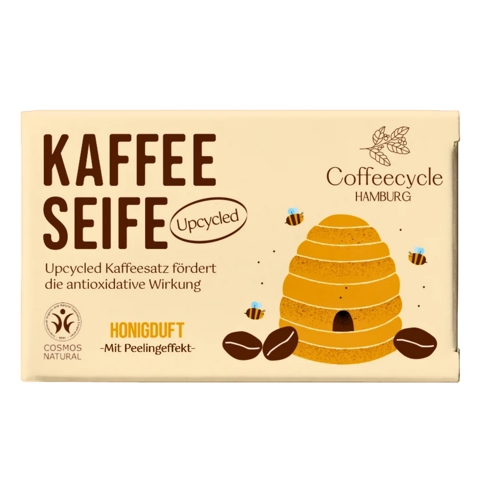 Kaffeeseife Honigduft 100g (Cosmos-Zertifiziert)