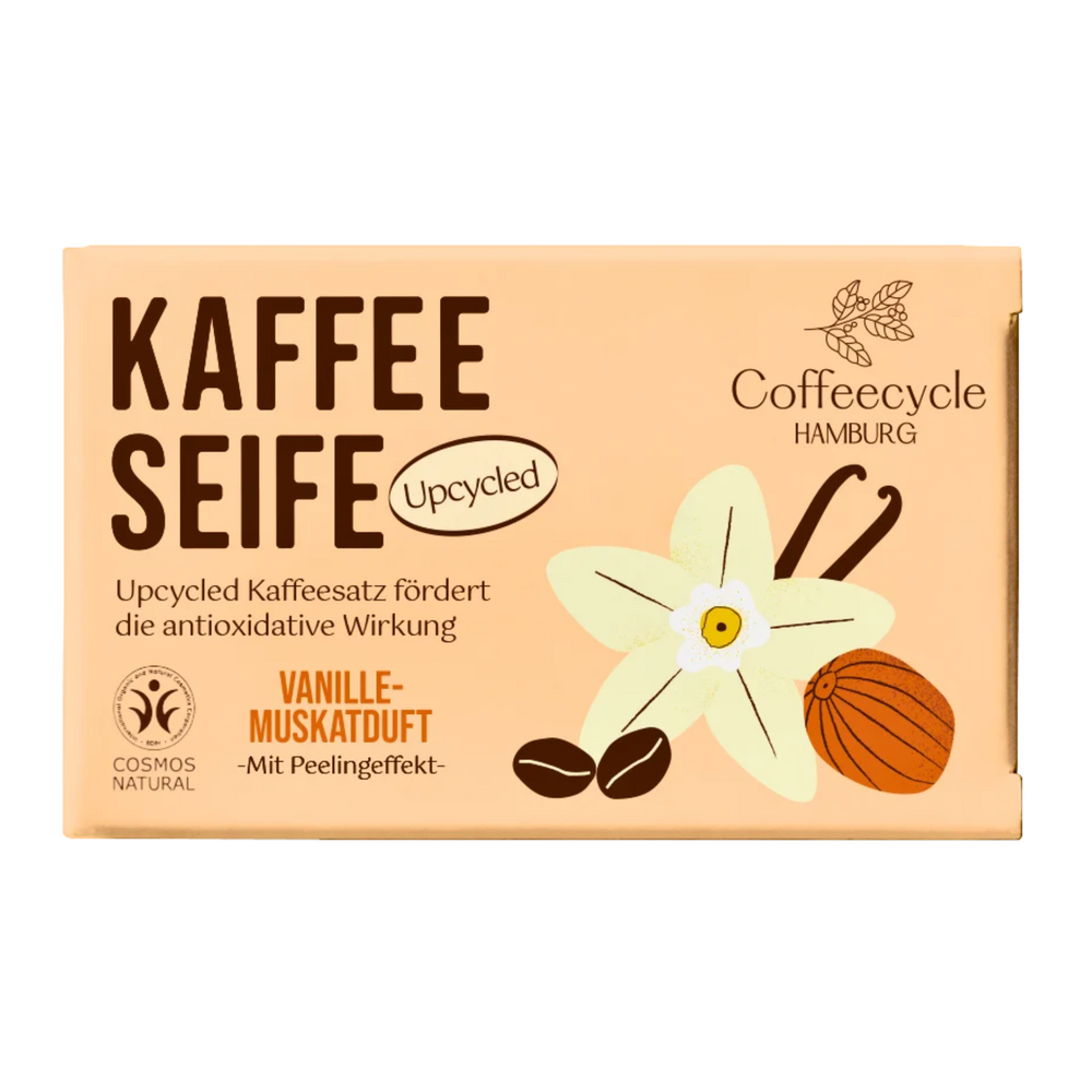 Kaffeeseife Vanille-Muskat 100g (Cosmos-Zertifiziert)