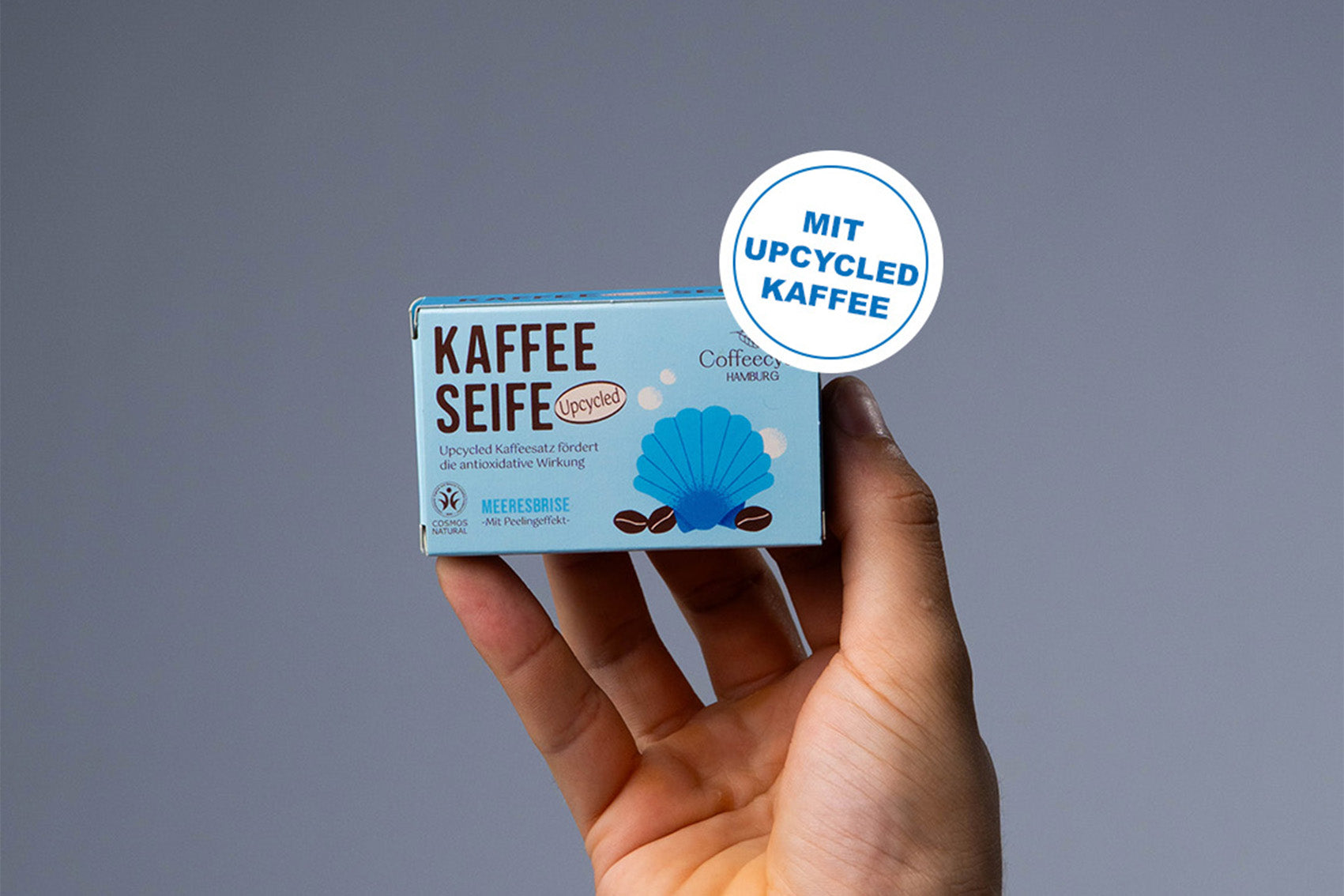 Kaffeeseife Meeresbrise 100g (COSMOS-Zertifiziert)