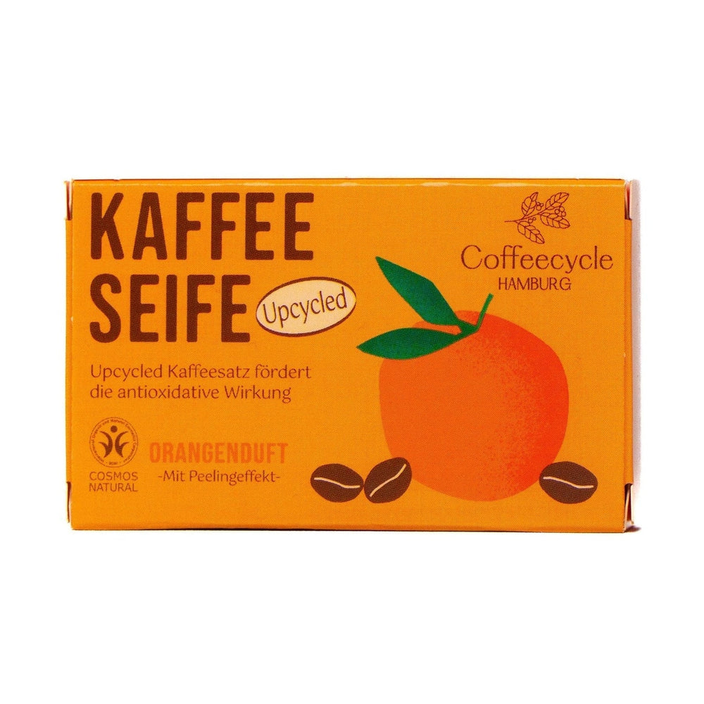 Coffee Soap, Orange Scent, 100g (COSMOS certified)