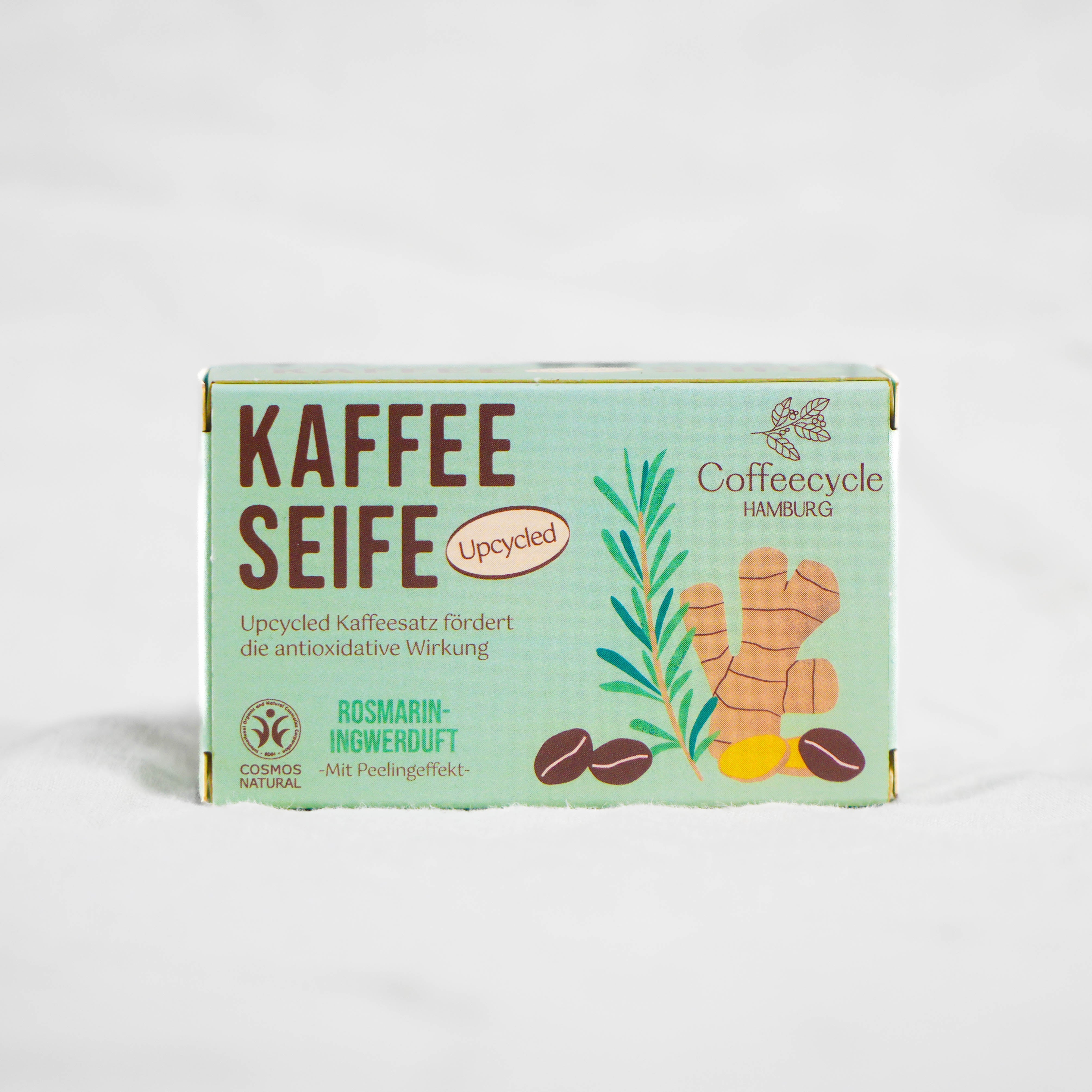 Kaffeeseife Rosmarin-Ingwerduft 100g (Cosmos-Zertifiziert)